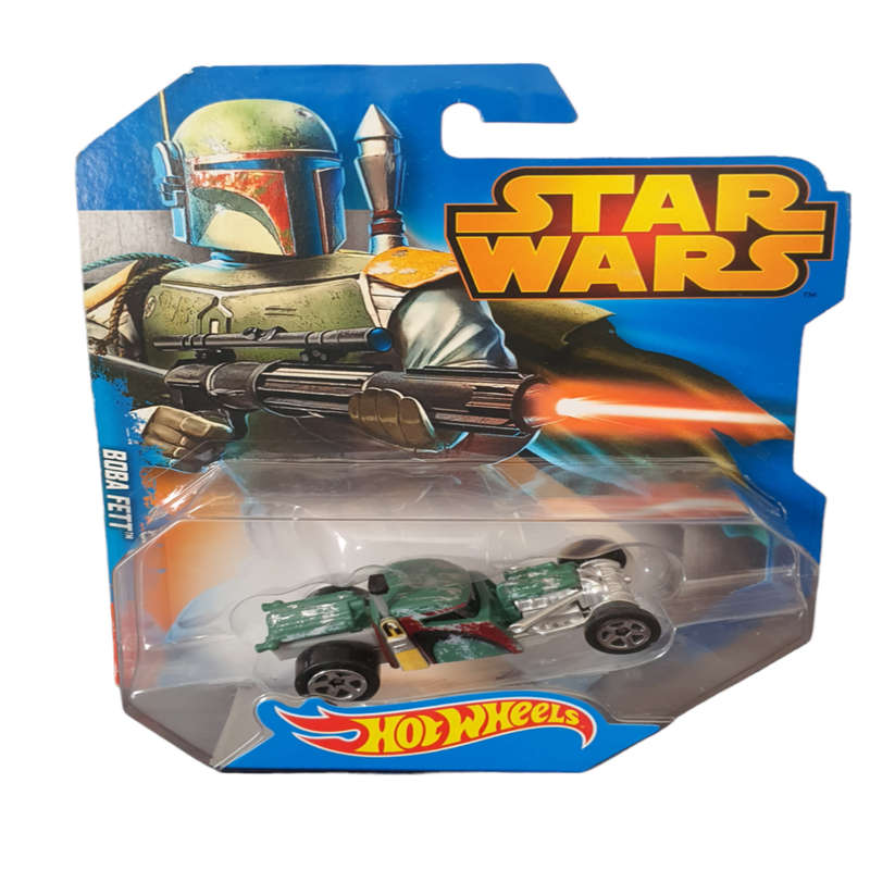 Boba Fett Hot Wheels star wars collectable car.