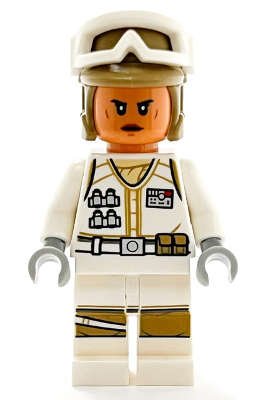 Hoth Rebel Trooper White Uniform Female Lego Minifigure