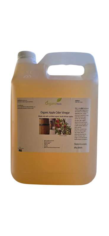 Organic Apple cider vinegar 5l unfiltered with the mother
