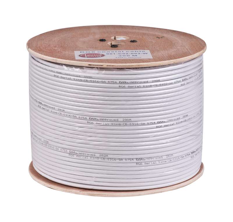Cable Rg6 White (300 Mt) 64 Bra