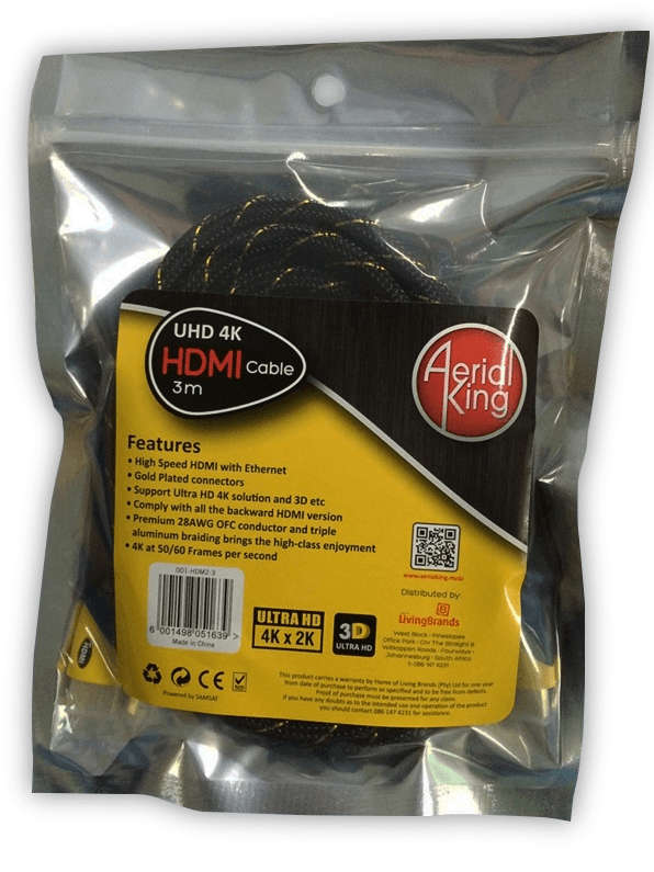3 M Hdmi 2.0 V Blk Mesh Cable