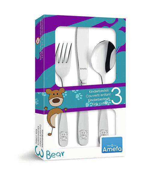Teddy Kiddies Cutlery 3 Pce Set