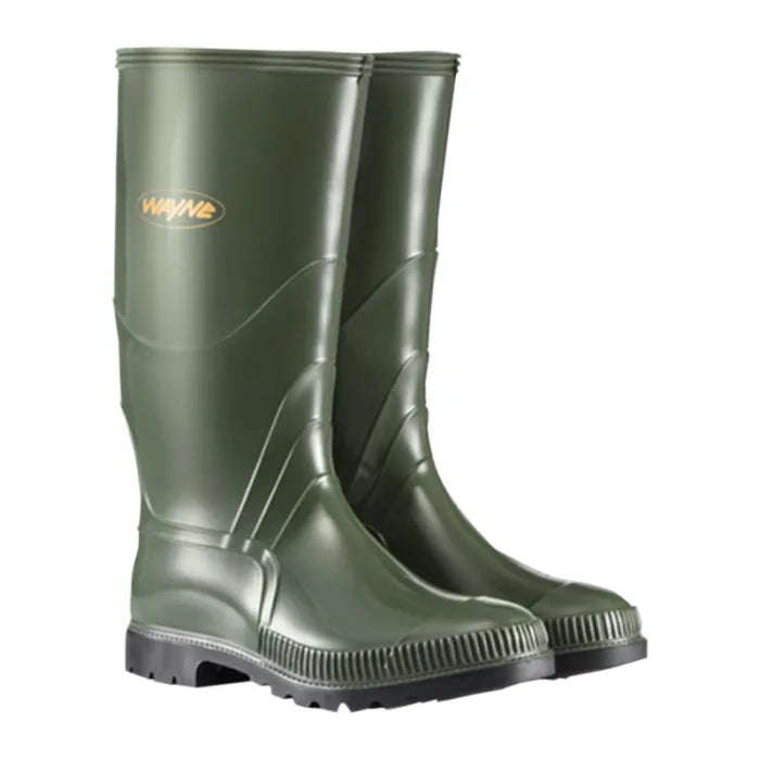 Wayne Gumboots Mens Olive/Black Size 7