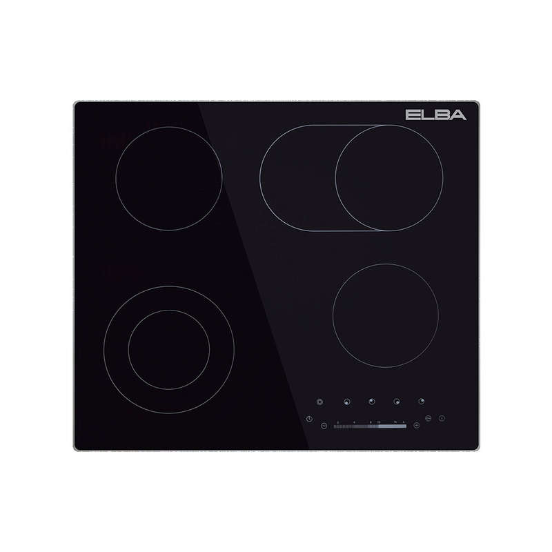 Elba Classic 60 Cm 4 Zone Ceran Hob Black