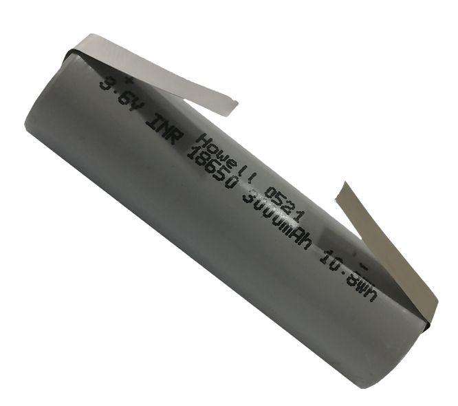 Li Ion Cell Battery 3 V6 3000m A Hr W/ Tags Inr18650 0521 Tag