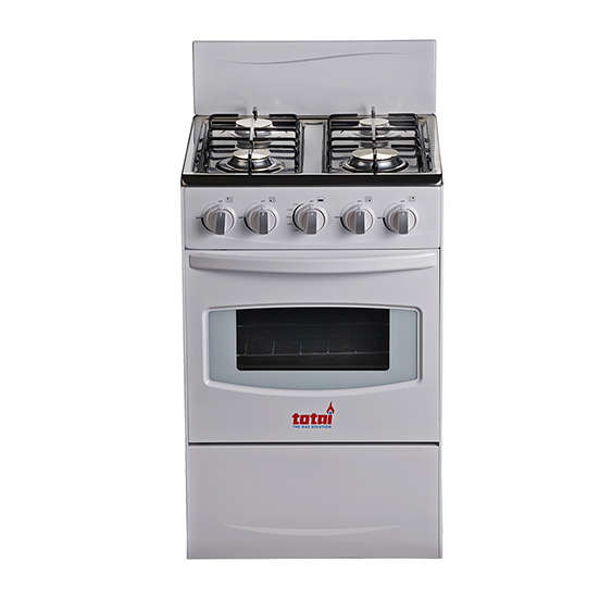 Totai 50 Cm 4 Burner Full Gas Stove White