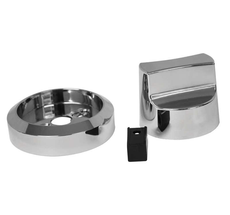 Control Knob Set 3 Pc Silver