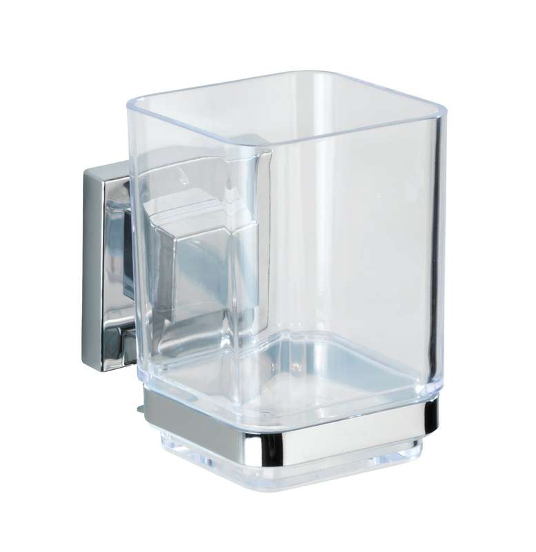 Vacuum Loc Toothbrush Tumbler Quadro Range S/Steel No Drilling