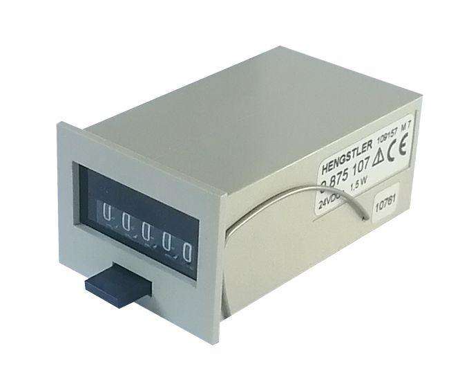 P/Mount Mechanical Impulse Counter 24 Vdc 5 Dig 42x31 0 875 107