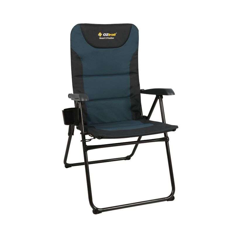 O Ztrail Resort 5 Position Arm Chair Navy 150kg