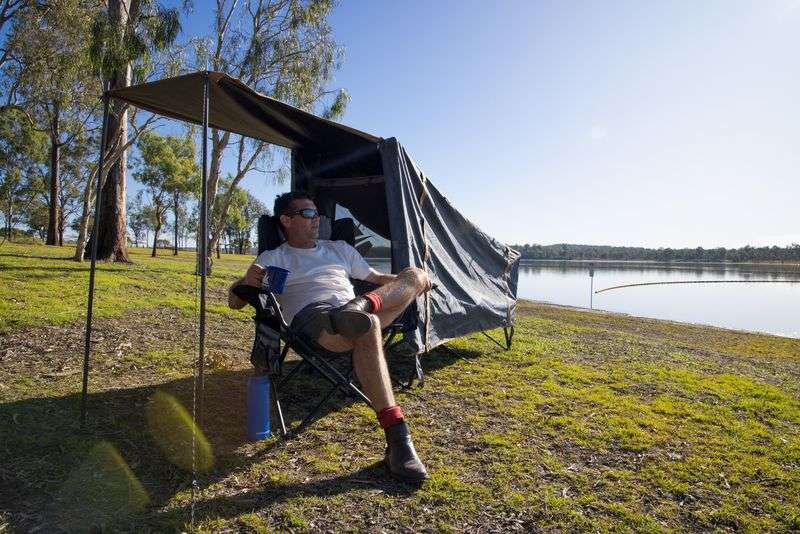 O Ztrail Easyfold Blockout Stretcher Tent Sgl