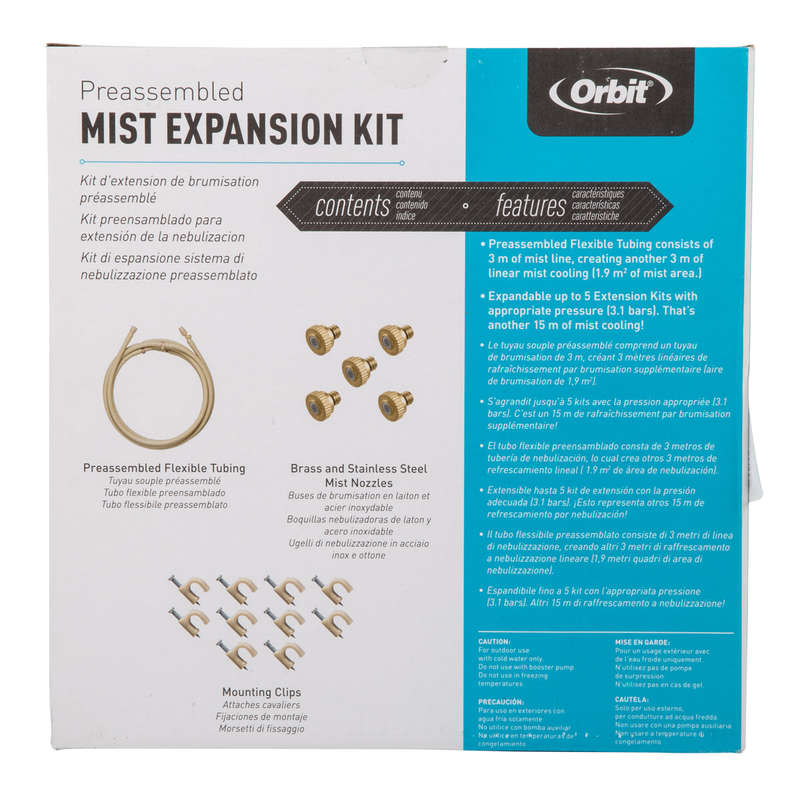 Orbit Mist Cooling Kit Outdoor 3/8 Inch 3.7 M