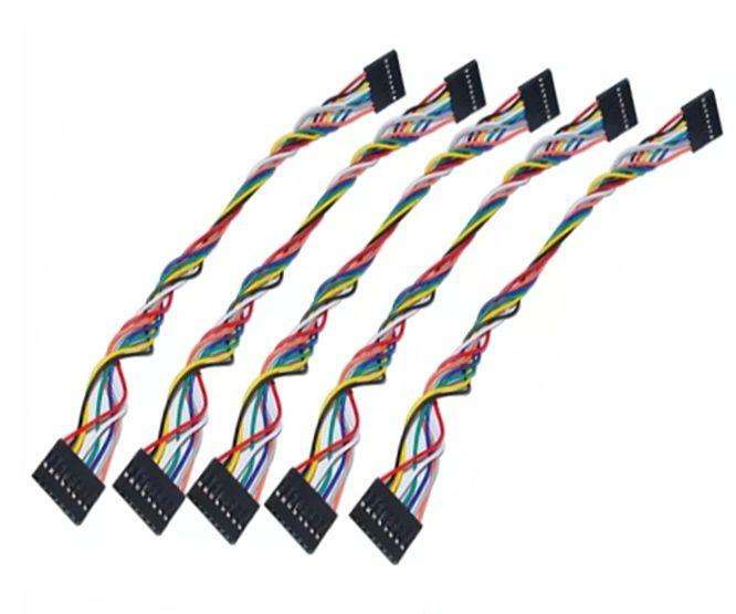 8 Pin Sil Socket Connector Leads 200mm 5 Pcs Per Set 10220004