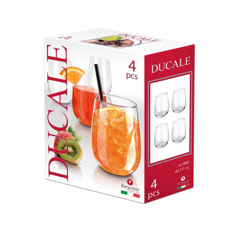 Ducale Stemless 490ml 4 Pck