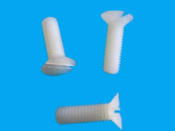 Nylon Screw Natural Slotted Counter M3x20mm Debulk 119040016