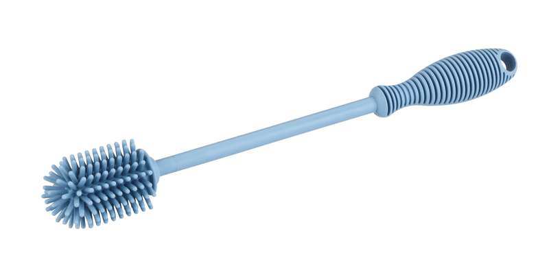 Washing Up & Bottle Brush Silicone 25cm Blue