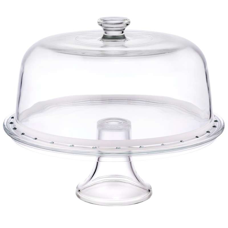 Pall Footed Cake Plate 31 W/Do