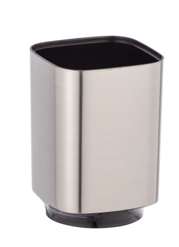 Toothbrush Tumbler Auron Range Plastic Silver