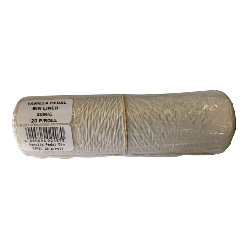 Padle Bin Bag Vanilla 20 Mic 20 Per Pack