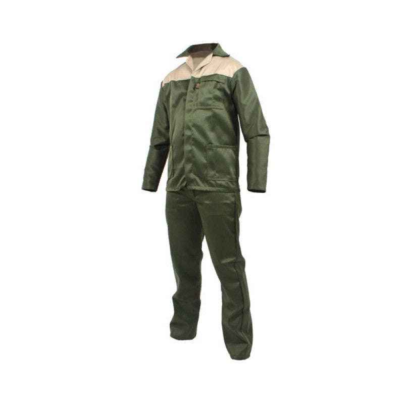 Overall 2 Pce 2 T Khaki/Grn Size 30 Chest 26 Waist