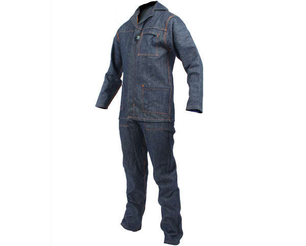 Overall 2 Pce Denim Blue Size 38 Chest 34 Waist