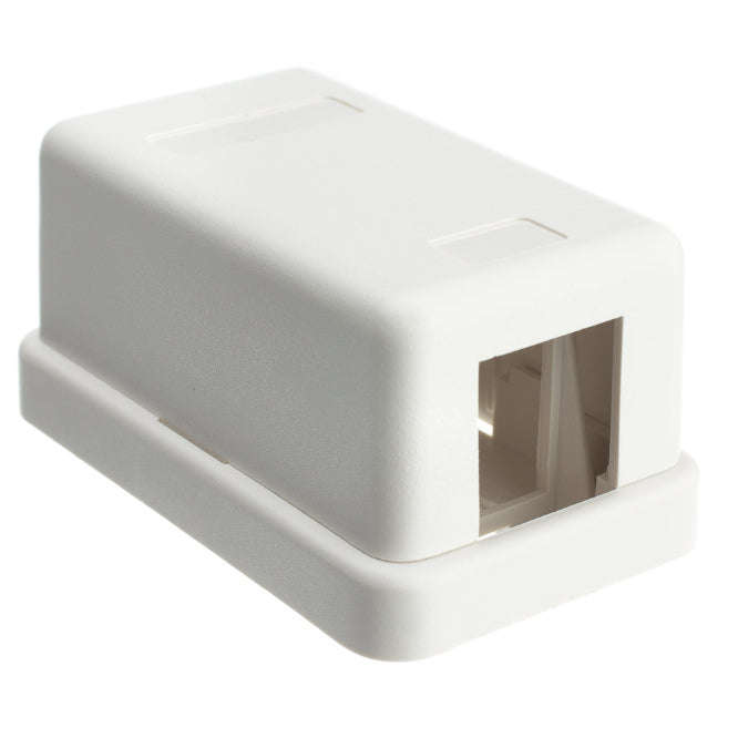 Surface Mount Ethernet Empty Box 1 Port White Sa8 P8 Cb1