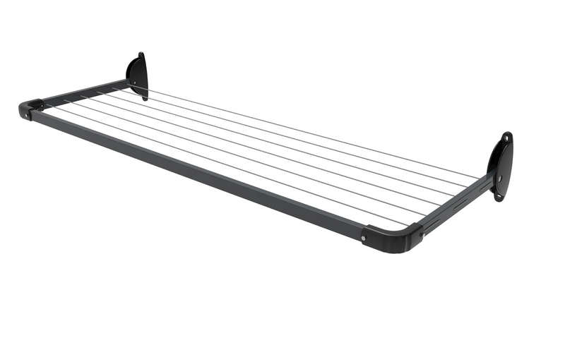 5 Line Mini Fold Down Wall Mounted Clothesline 1.5 M With 7.5 M Hanging Space