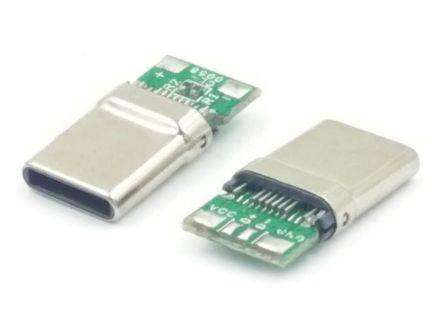 Usb Type C Plug Breakout / Testing Board 16 Pin 180640