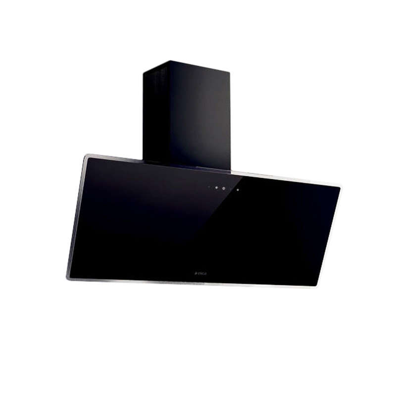 Elica 90 Cm Vertical Glass Cookerhood Black