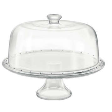 Pall Footed Cake Plate 31 W/Do
