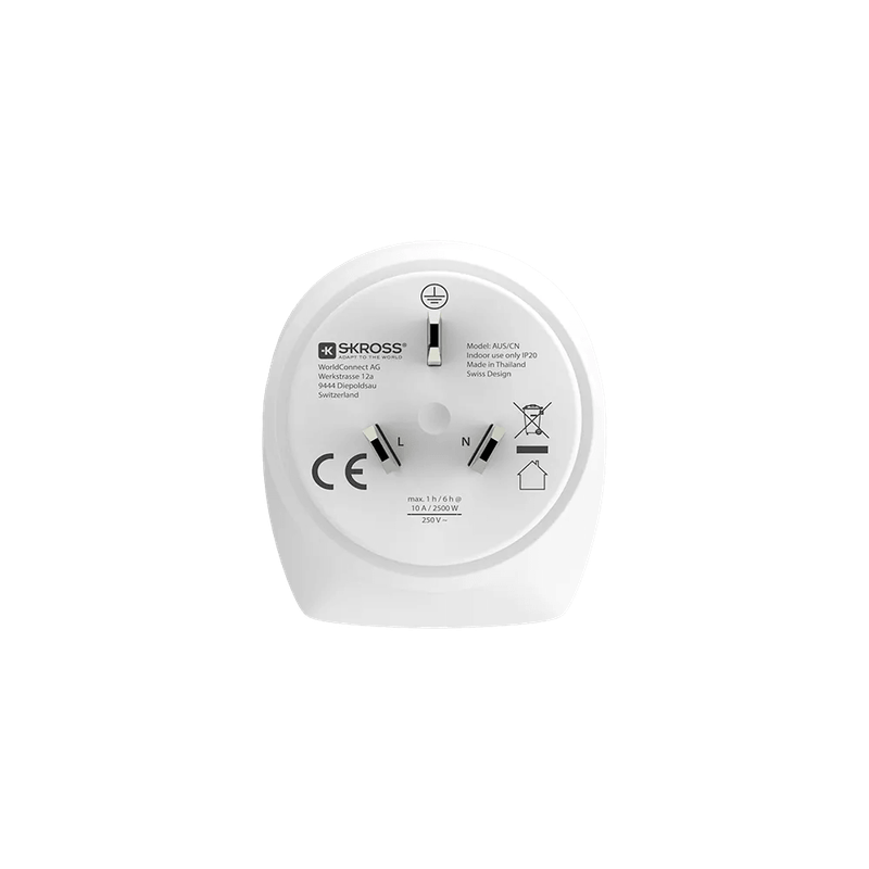 SKROSS - EU to Australia + China Travel Adapter