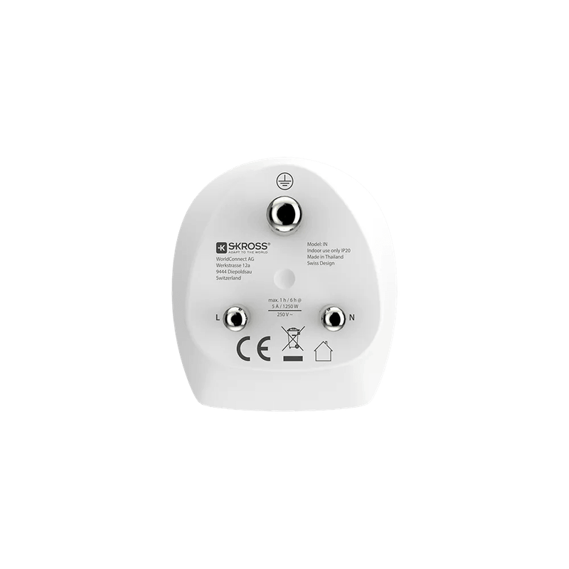 SKROSS - Combo World to India Travel Adapter