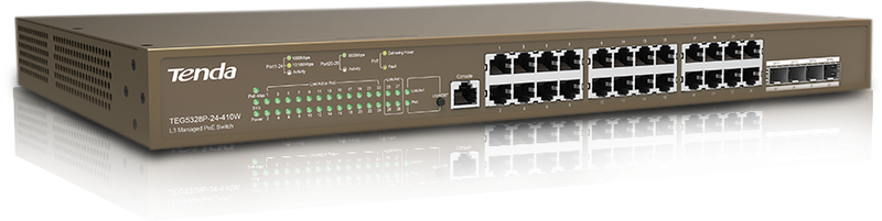 Tenda L3 Managed PoE Switch 24 Port