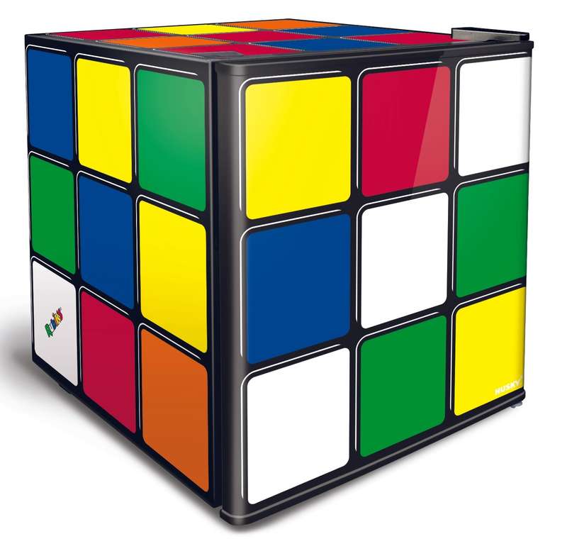 46 L Counter Top Beverage Cooler Solid Door  Rubiks Cube
