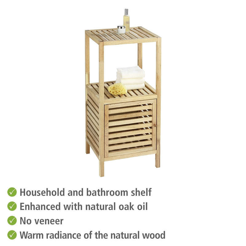 Shelving Unit With Door Norway Walnut