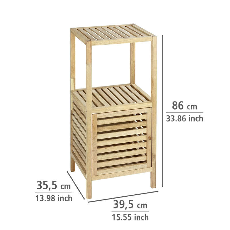 Shelving Unit With Door Norway Walnut