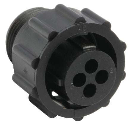 4 Pole Cable Mount Connector Plug With Female Contacts 206060 1