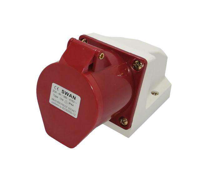 Socket Wall 32 A 3 P E 220 V Ip44 Ips Ce 124