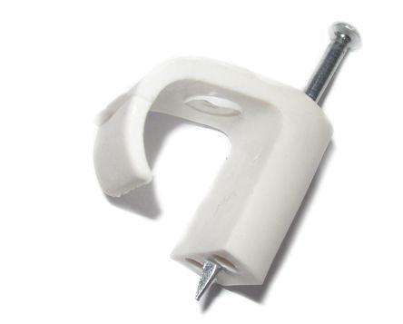 Circle Nail In Saddle 20mm White Debulk Cc R20 White