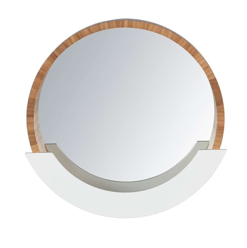 Wall Mirror With Shelf Finja Bamboo