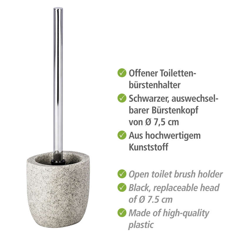 Wenko Toilet Brush - Puro - Polyresin - Light Grey