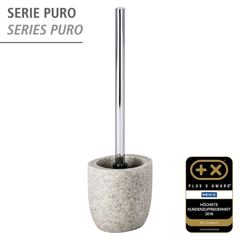 Wenko Toilet Brush - Puro - Polyresin - Light Grey