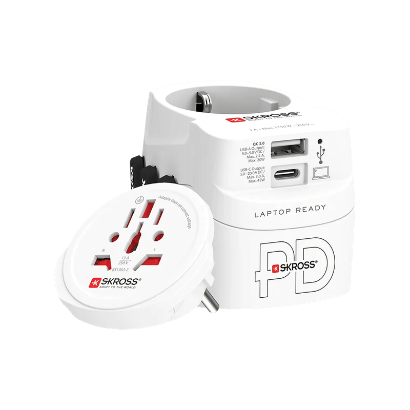 SKROSS - PRO Light USB (4xA) - World Travel Adapter with USB Charging