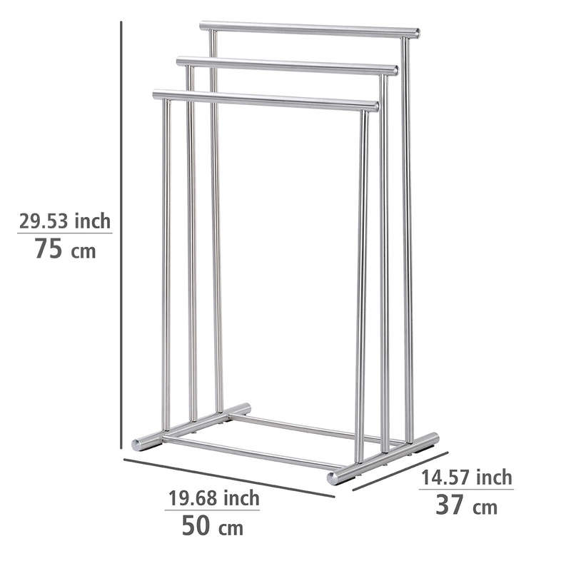 Wenko Towel And Clothes Stand - 3-Tier Steel - Lioni