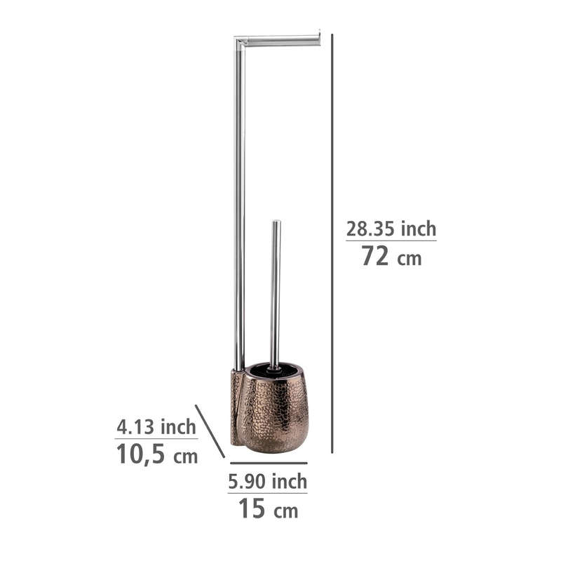 Freestanding Toilet Brush & Roll Holder Ceramic Marrakesh