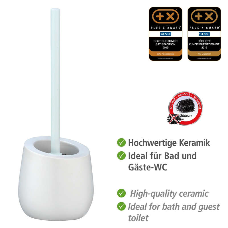 Wenko Toilet Brush - Badi Range - Ceramic - White