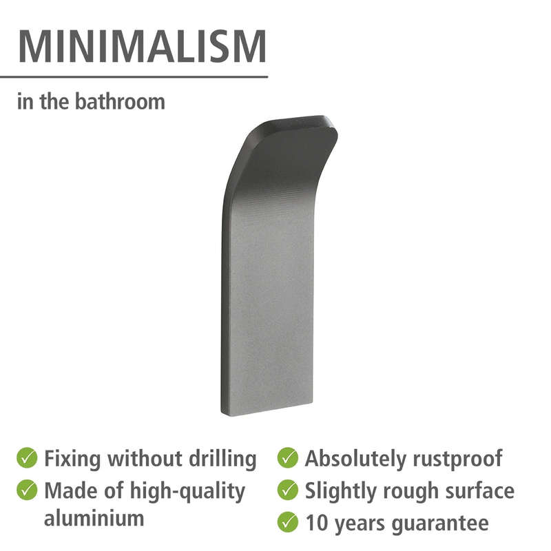 Wenko Wall Hook - Montella - Aluminium