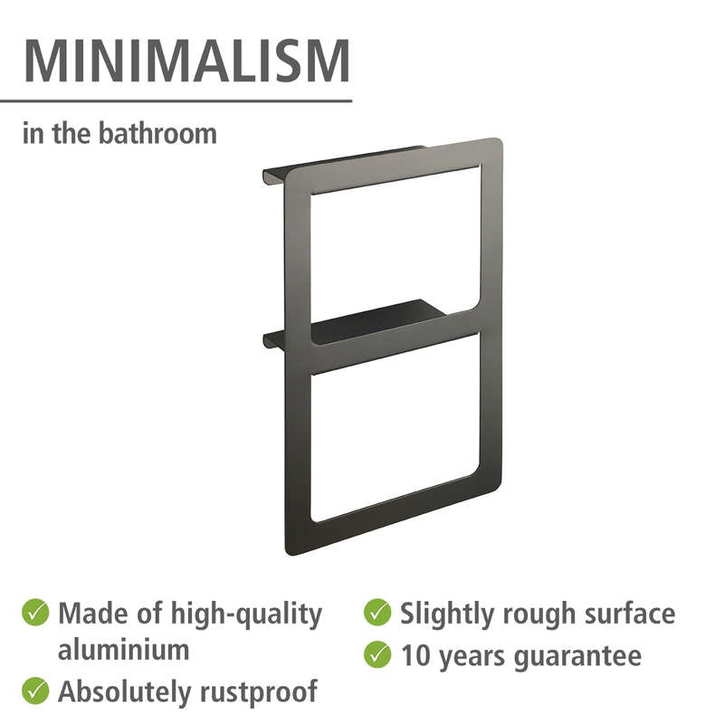 Towel Holder Shelf Duo Montella Aluminium