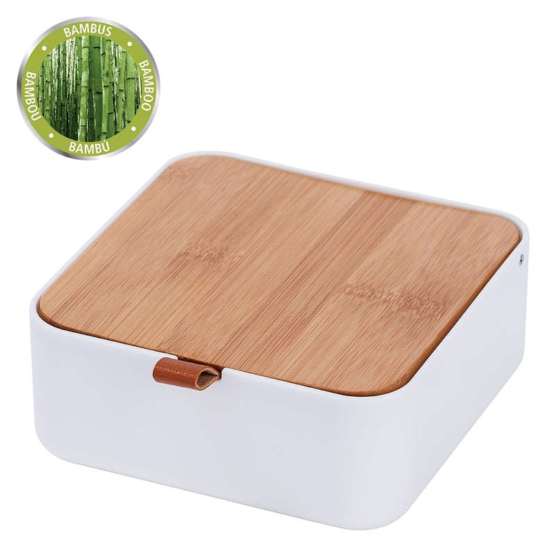 Wenko Organizer With Cosmetic Mirror - Bovisa - White