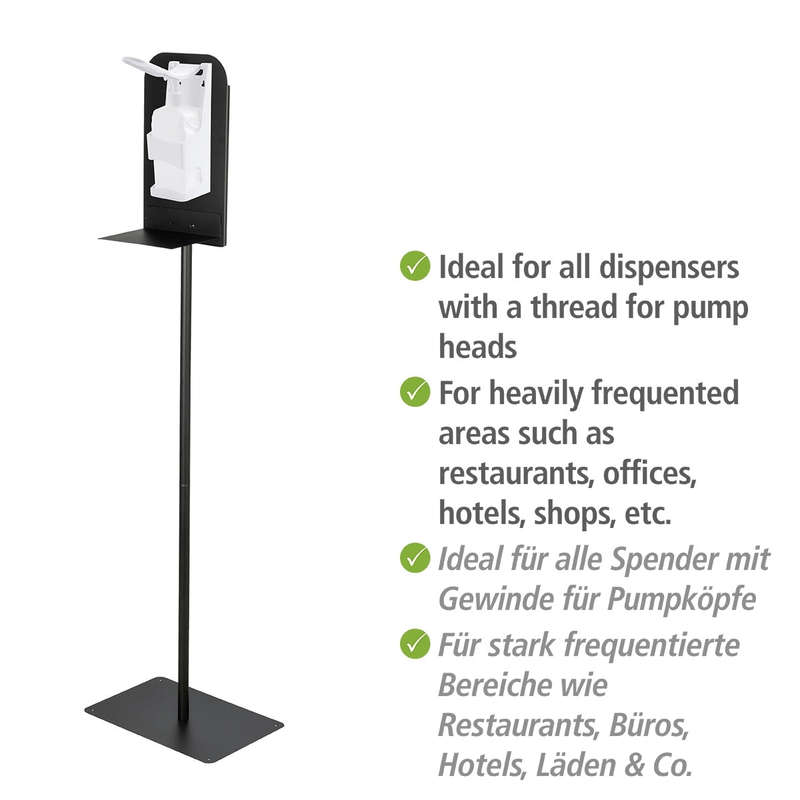 Disinfectant Stand Large Black Matt